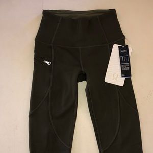 Lulu Lemon Olive Green Leggings